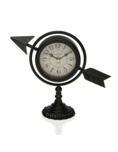 RELOJ MESA FLECHA NEGRO