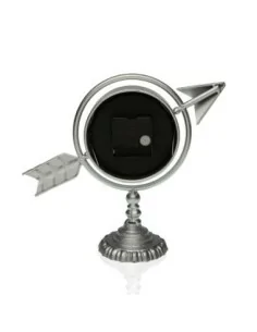 RELOJ MESA FLECHA PLATA 2