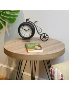 RELOJ SOBREMESA BICI NEGRO 2