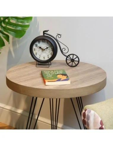 RELOJ SOBREMESA BICI NEGRO