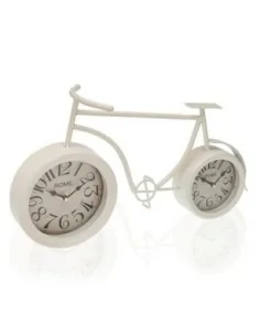 RELOJ SOBREMESA BICI BLANCO