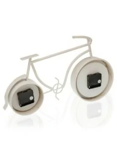 RELOJ SOBREMESA BICI BLANCO 2