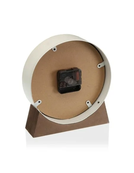 RELOJ MESA METAL BLANCO 20 CM