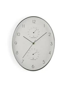 RELOJ COCINA OVALADO PLATA