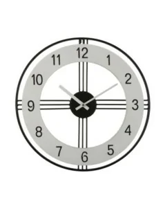 RELOJ PARED BLANCO Y NEGRO