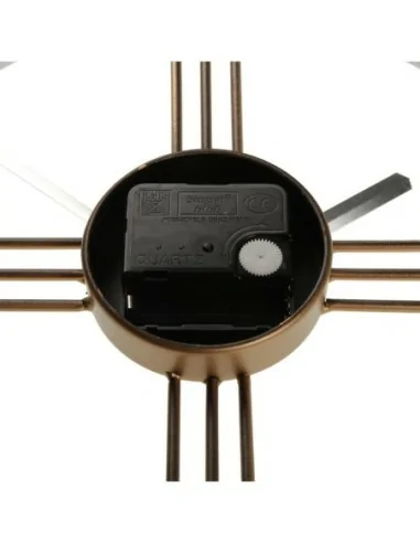 RELOJ PARED BLANCO Y DORADO