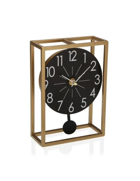 RELOJ MESA DORADO/NEGRO