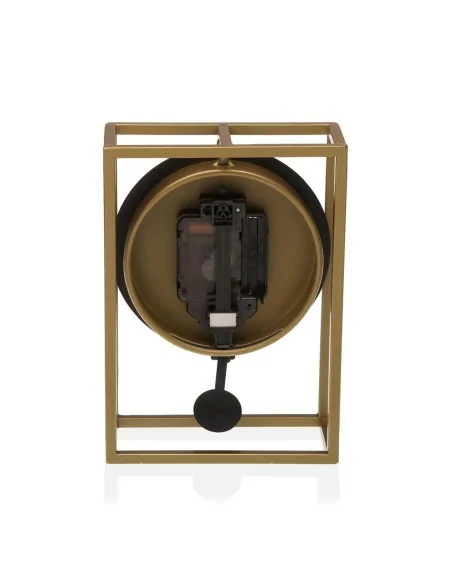 RELOJ MESA DORADO/NEGRO