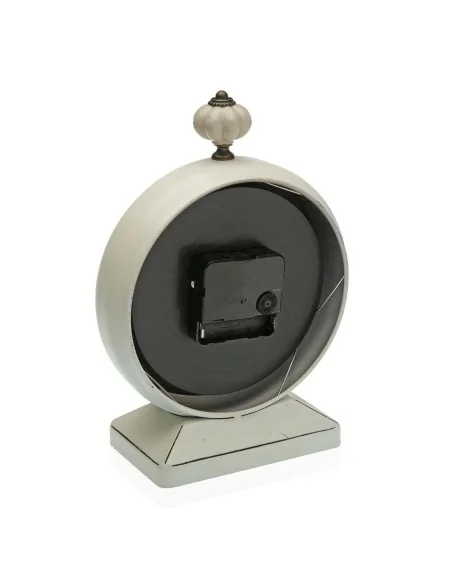 RELOJ SOBREMESA GRIS DISEÑO REDONDO