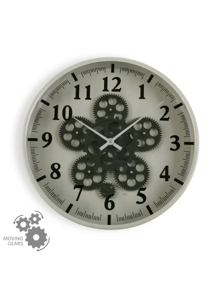 RELOJ PARED GRIS 36 CM