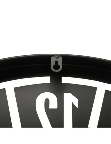 RELOJ PARED METAL NEGRO