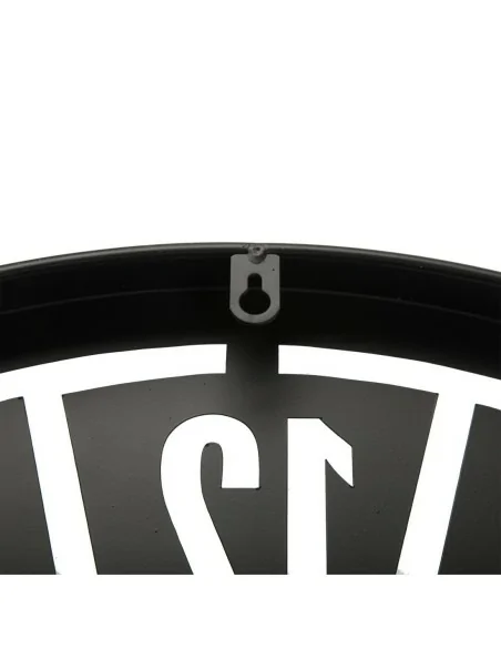 RELOJ PARED METAL NEGRO
