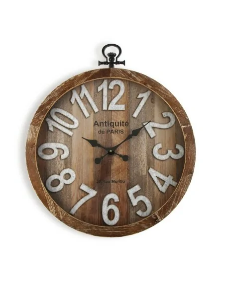 RELOJ PARED WOOD 60X74CM