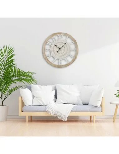 RELOJ PARED MADERA CIRCLES 55 CM