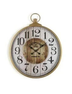 RELOJ PARED WOOD AND METAL