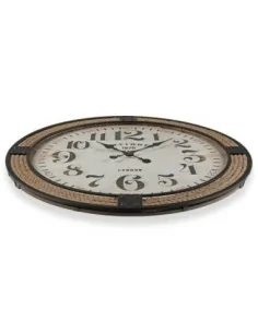 RELOJ PARED MADERA Y METAL... 2