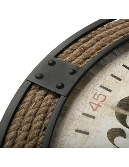 RELOJ PARED MADERA Y METAL SHIP 80