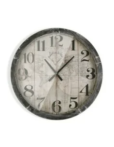 RELOJ PARED MAP WORLD 76,5CM 2