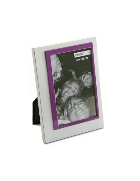 PORTAFOTO BLANCO Y MORADO