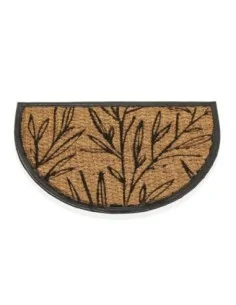 FELPUDO MEDIA LUNA HOJAS