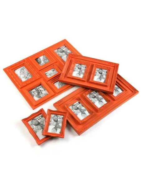 PORTAFOTOS DOBLE 10X15 NARANJA
