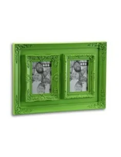 PORTAFOTOS DOBLE 10X15 VERDE