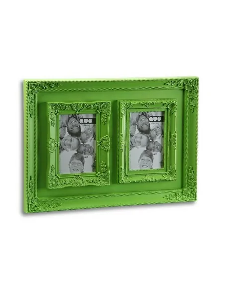 PORTAFOTOS DOBLE 10X15 VERDE
