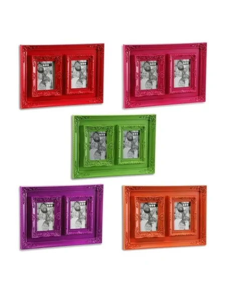 PORTAFOTOS DOBLE 10X15 VERDE