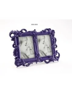 PORTAFOTOS DOBLE MORADO 10X15