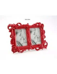 PORTAFOTOS DOBLE ROJO DE 10X15