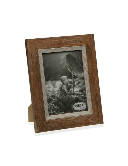 PORTAFOTO MADERA MARRON 13X18