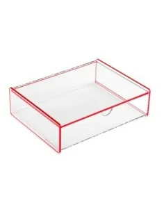 CAJA ACRILICA ROJA