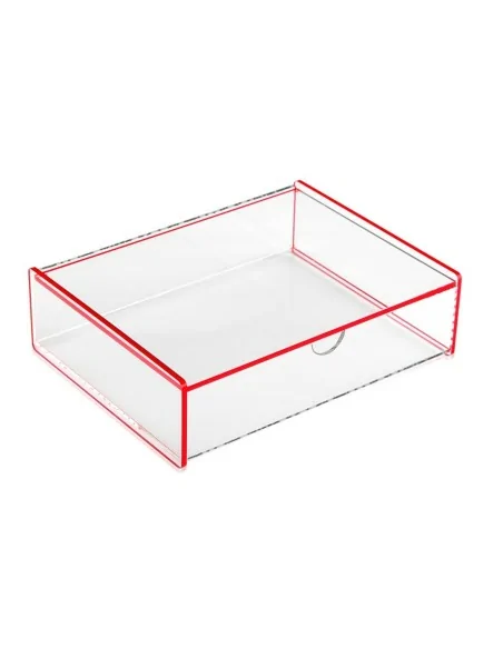 CAJA ACRILICA ROJA