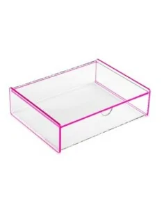 CAJA ACRILICA ROSA