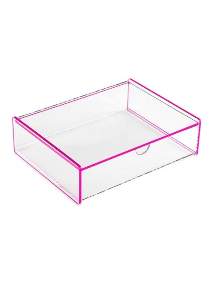 CAJA ACRILICA ROSA