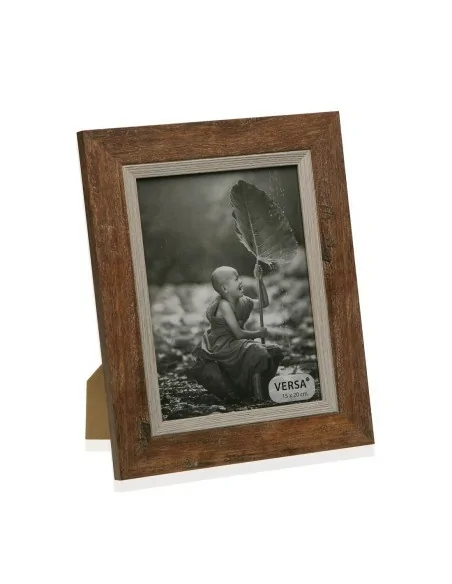 PORTAFOTO MADERA MARRON 15X20