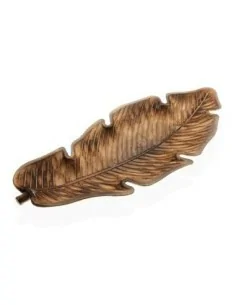 CENTRO DE MESA HOJA MARRON