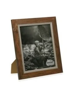PORTAFOTO MADERA MARRON 20X25