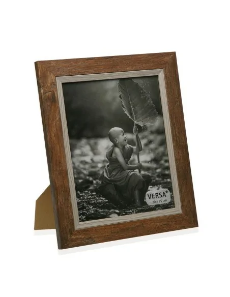 PORTAFOTO MADERA MARRON 20X25