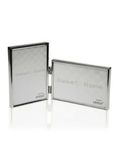 PORTAFOTOS 2 VENTANAS ACERO