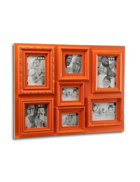 PORTAFTOOS 7 VENTANAS NARANJA