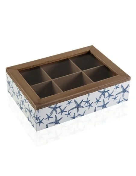 CAJA TE MADERA BLUE SEA