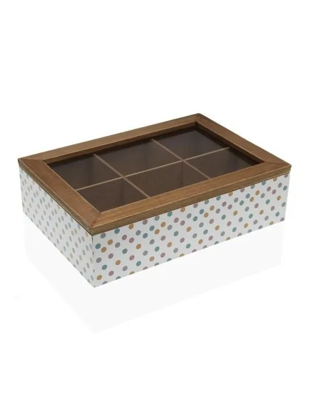CAJA TE MADERA SPRINGDOTS