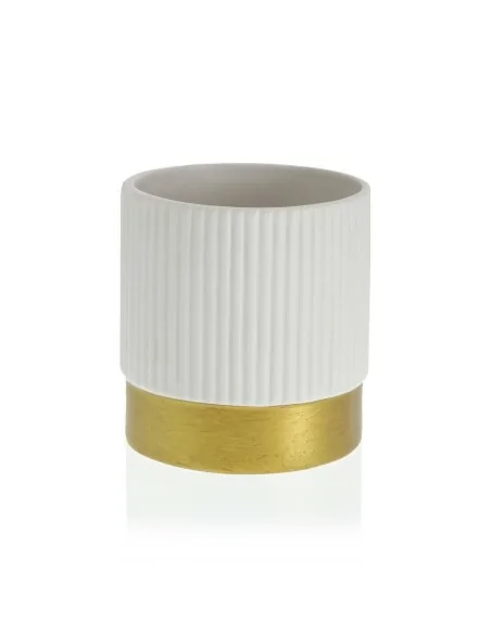 MACETA CERAMICA BLANCA 13,5x14