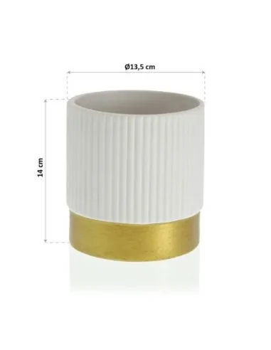 MACETA CERAMICA BLANCA 13,5x14 MACETA CERAMICA BLANCA 13,5x14