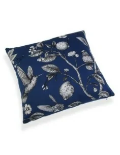 COJIN AZUL  DEC. PÁJAROS