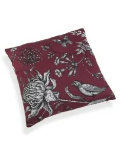 COJIN ROJO DEC. PÁJAROS