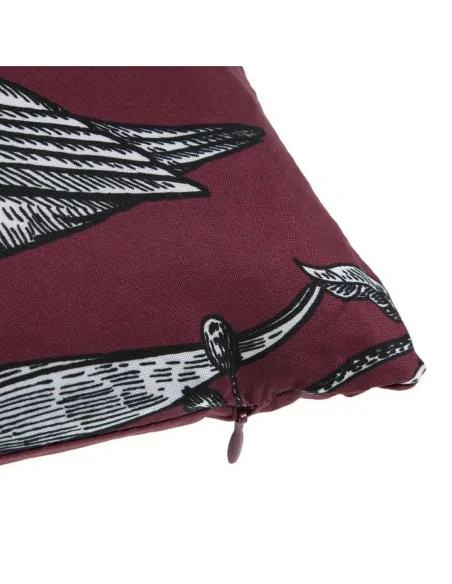 COJIN ROJO DEC. PÁJAROS