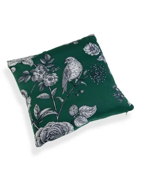 COJIN VERDE DEC. PÁJAROS