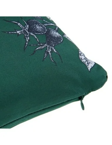 COJIN VERDE DEC. PÁJAROS